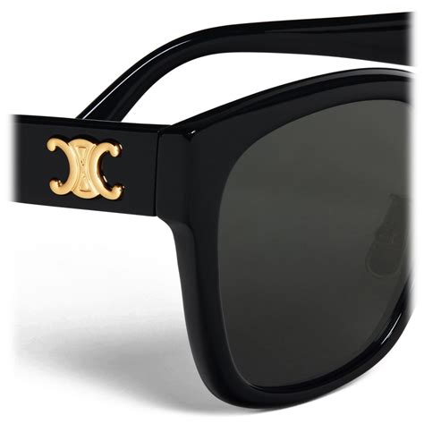 big black celine sunglasses|Celine triomphe sunglasses black.